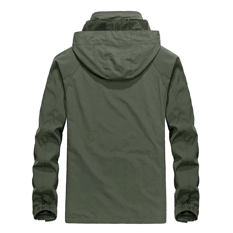 Waterdichte Outdoor Heren Jas met Afneembare Capuchon