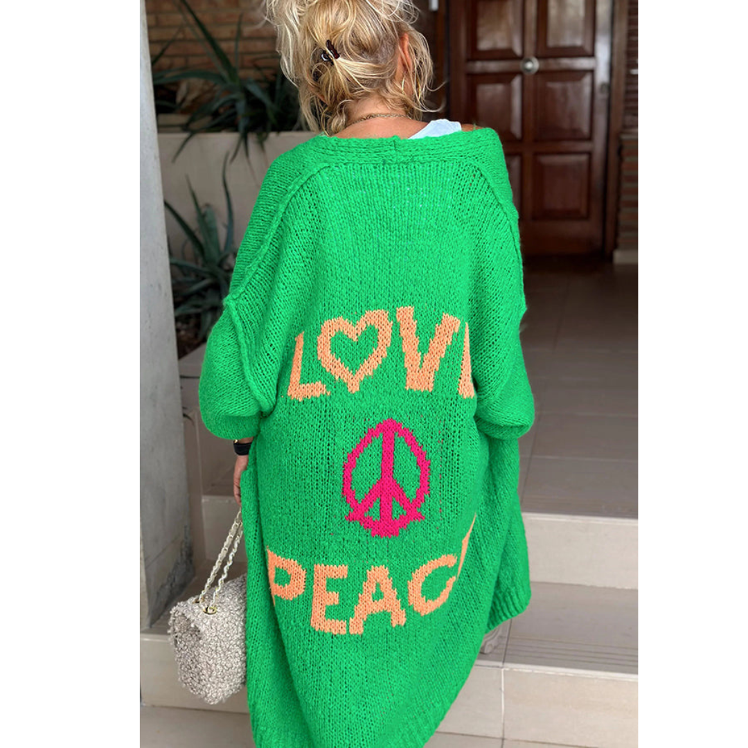 Stijlvolle peace cardigan dames - Ibiza