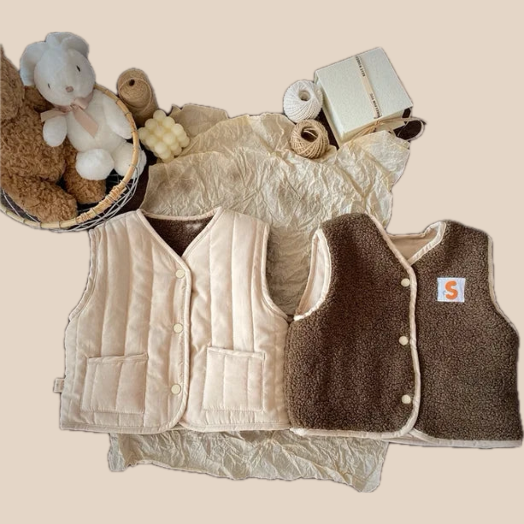 Unisex Bodywarmer met Wol voor Kinderen (0–6 jaar)
