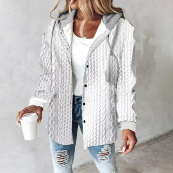 Emily – Geruite Hooded Zomer Jas voor Dames
