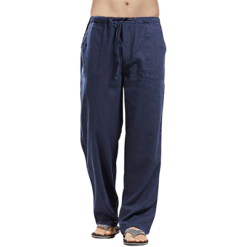 Luchtige Linnen Herenbroek met Oversized Fit