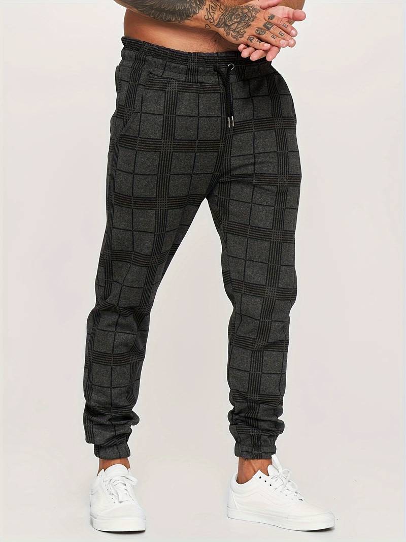 UrbanFit – Geruite Slim Fit Joggings broek voor Heren