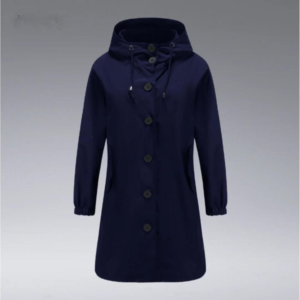 Koami- Waterdichte regenjas met capuchon dames