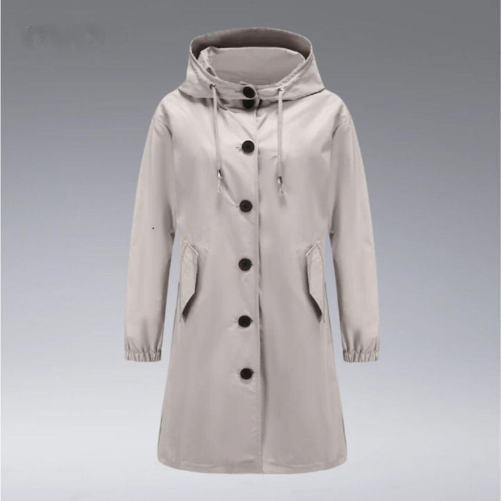 Koami- Waterdichte regenjas met capuchon dames