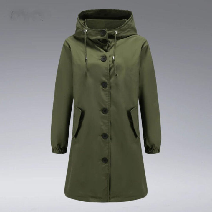 Koami- Waterdichte regenjas met capuchon dames