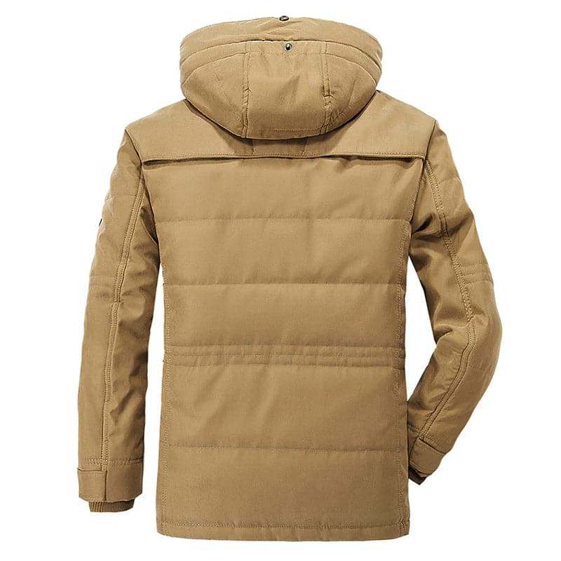 Heren Winterjas fleece voering gewatteerd