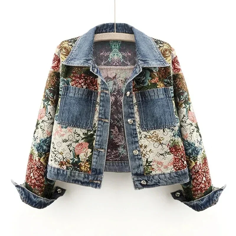 Floral spijkerjas voor dames - July