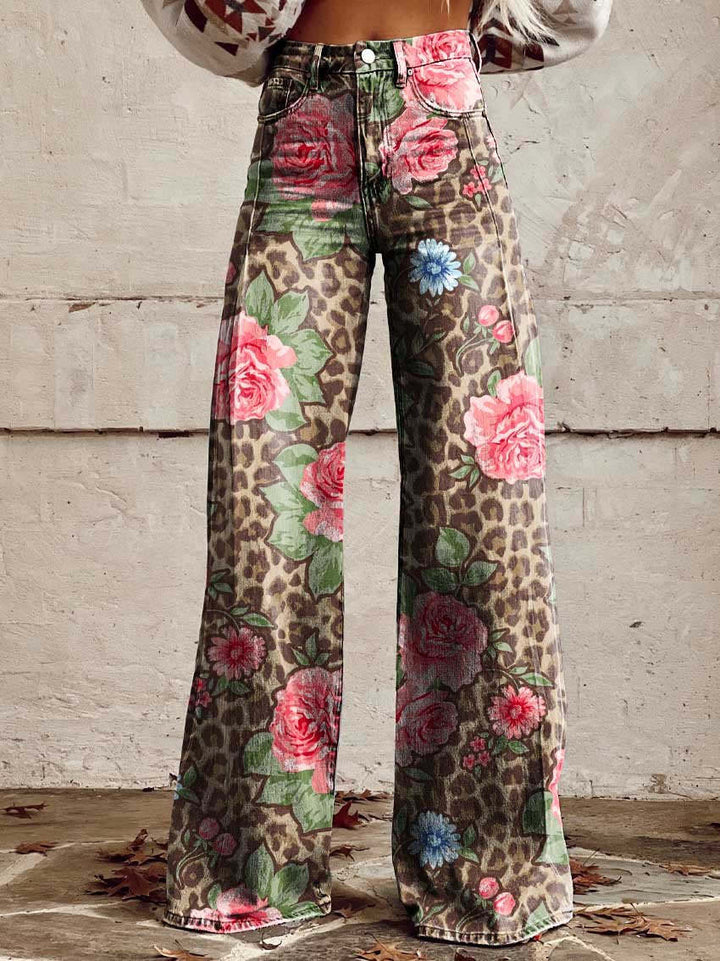Natalie – Elegante wijde damesbroek met Volants