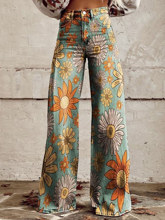 Natalie – Elegante wijde damesbroek met Volants