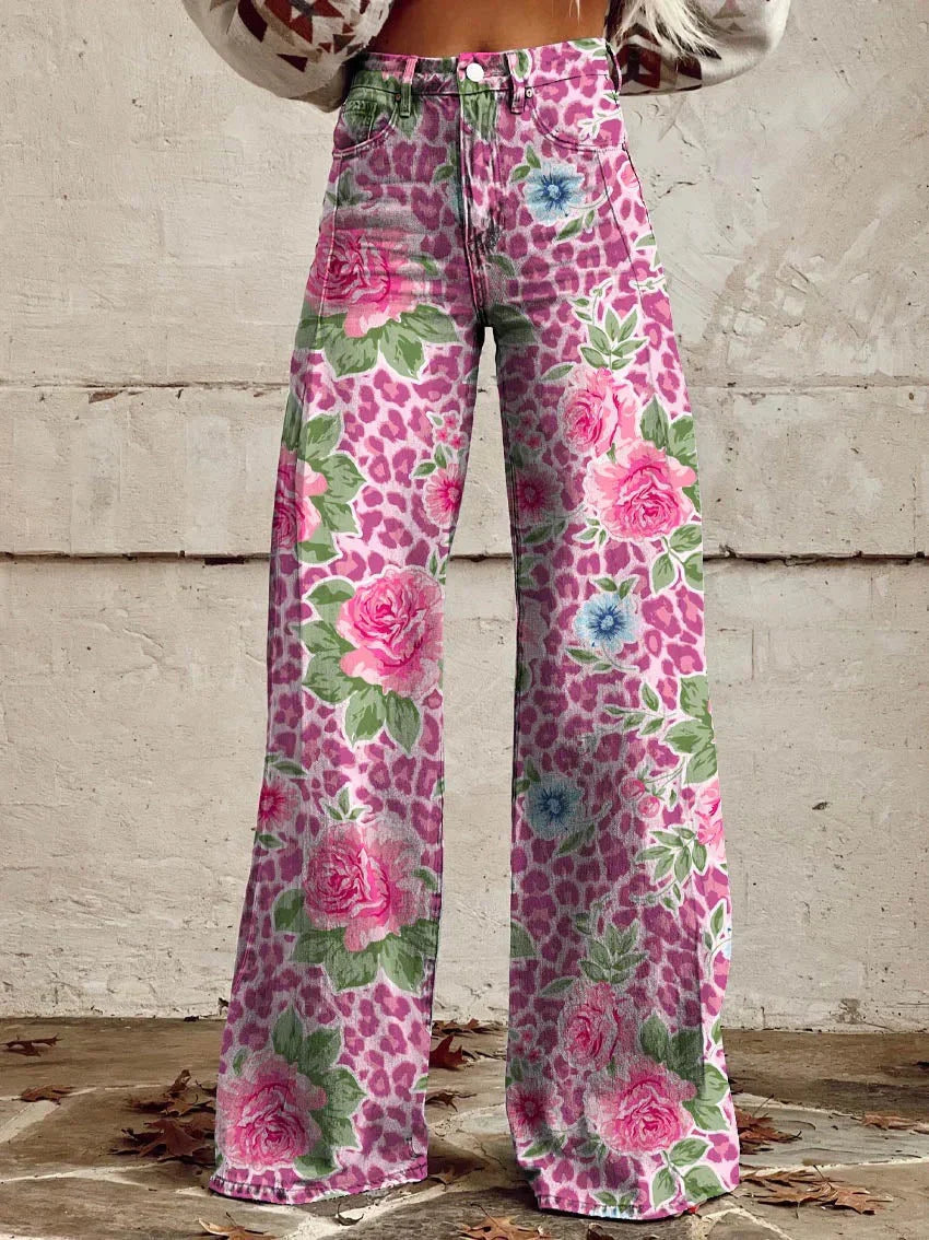 Natalie – Elegante wijde damesbroek met Volants