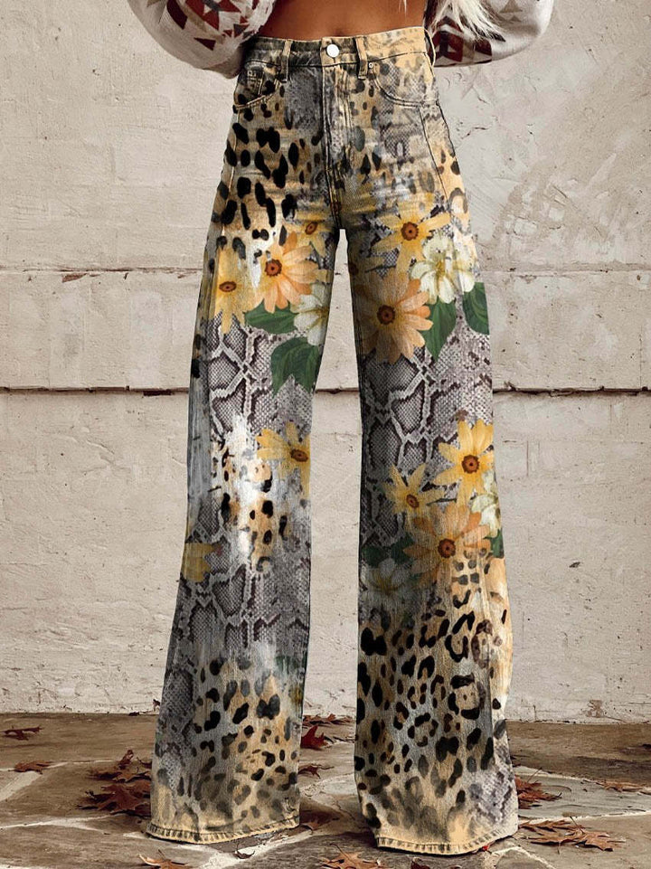 Natalie – Elegante wijde damesbroek met Volants