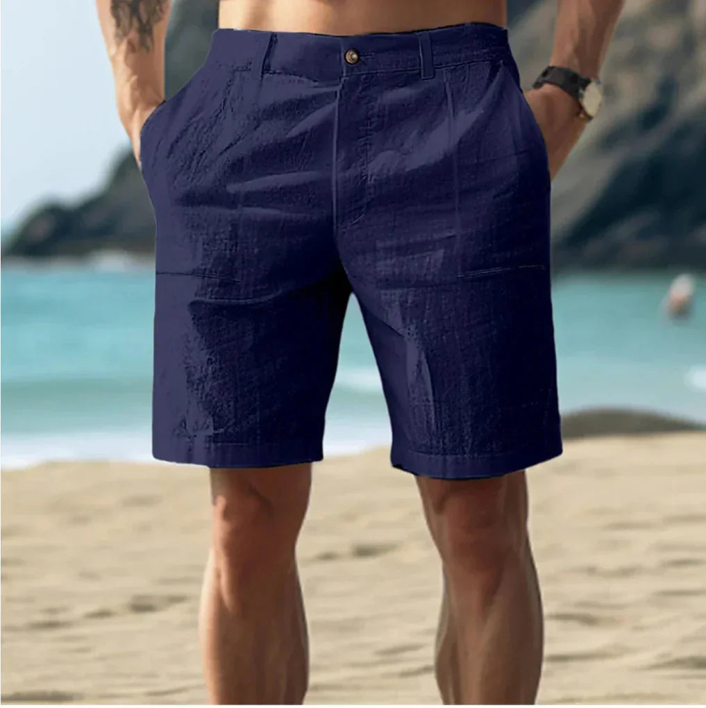 Casual linnen shorts voor heren voor zomerdagen
