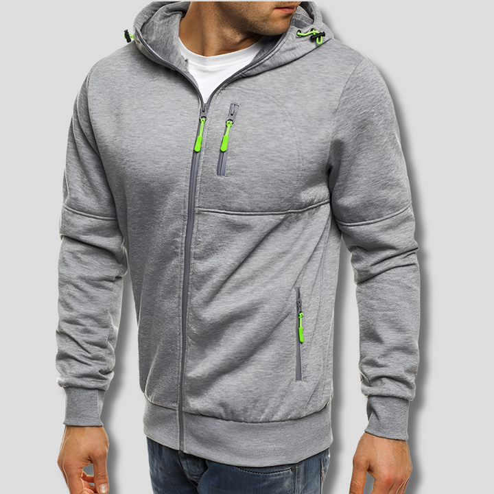 Alessandro  – Warme Hoodie met Rits voor Heren