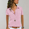 Aristea  – Damesblouse met Korte Mouwen en Casual Elegantie