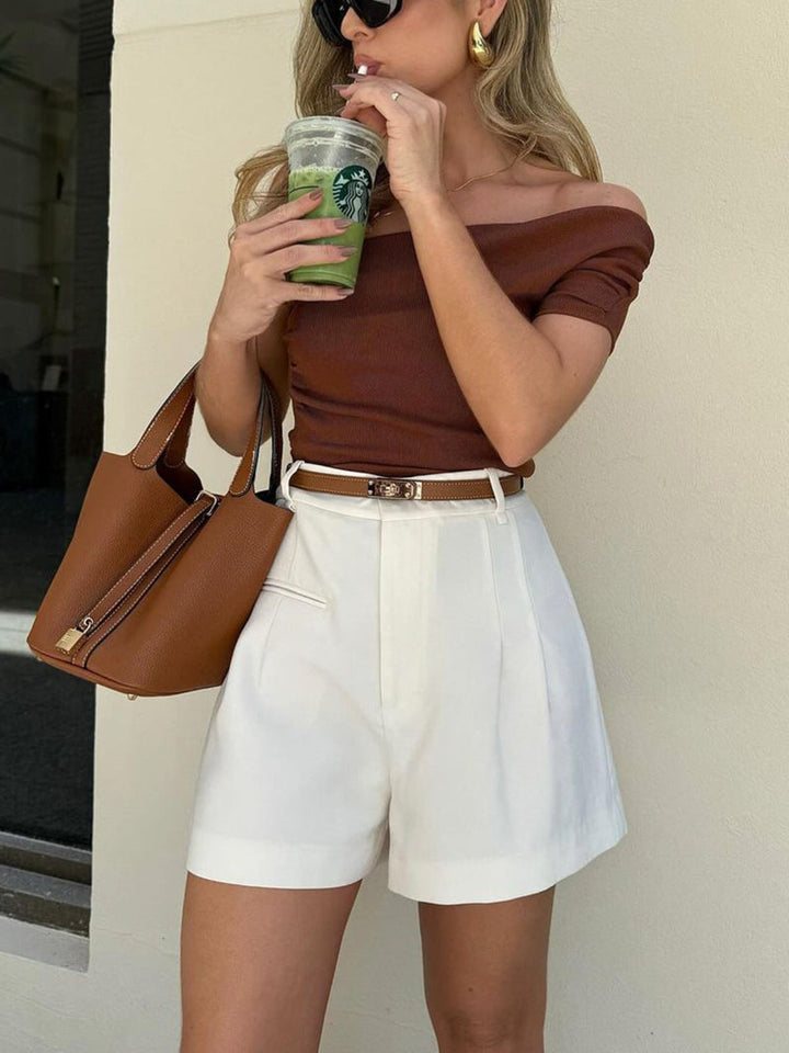 Dames hoge taille op maat gemaakte shorts