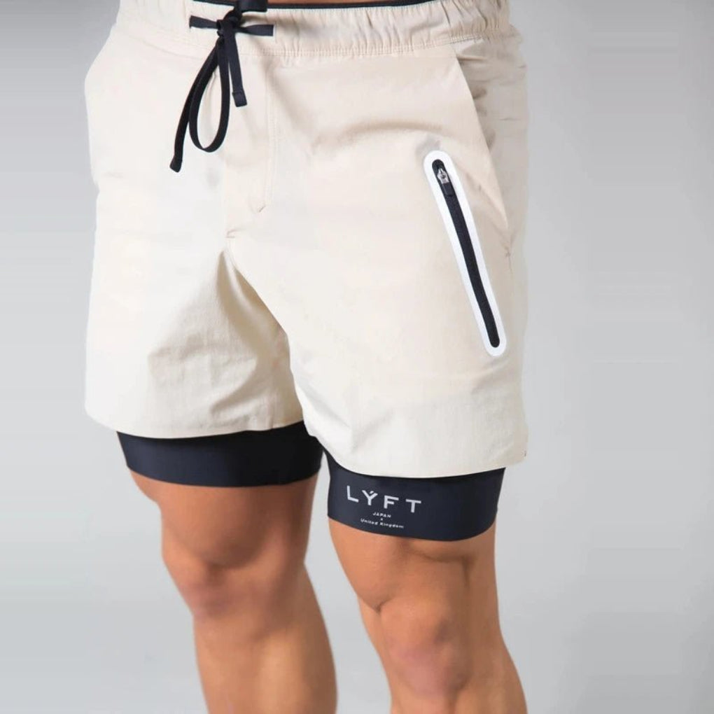 2-in-1 Sport- en Trainingsshort Herren