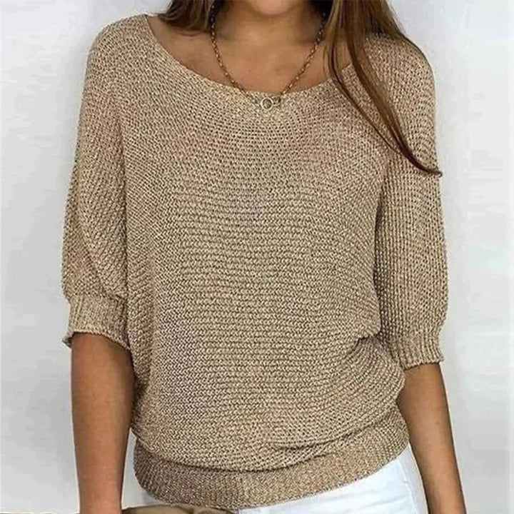Maelle – Effen Oversized Trui met Comfortabele Pasvorm