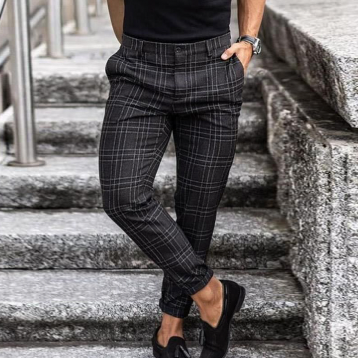 Stijlvolle Geruite Broek voor Heren