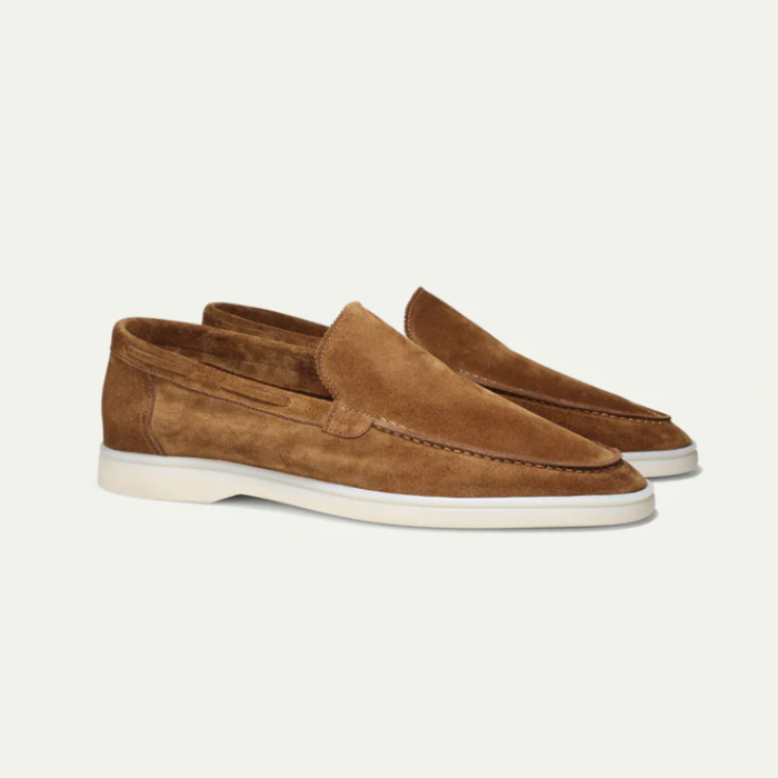 Milan – Luxe Handgemaakte Suède Loafers voor Heren