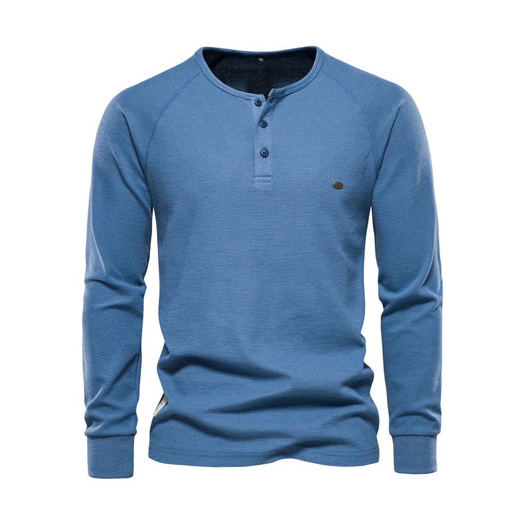 Heren Shirt met lange mouwen en ronde hals