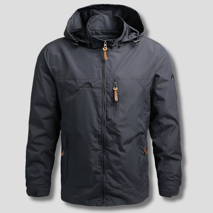 Waterdichte en winddichte outdoorjas voor heren