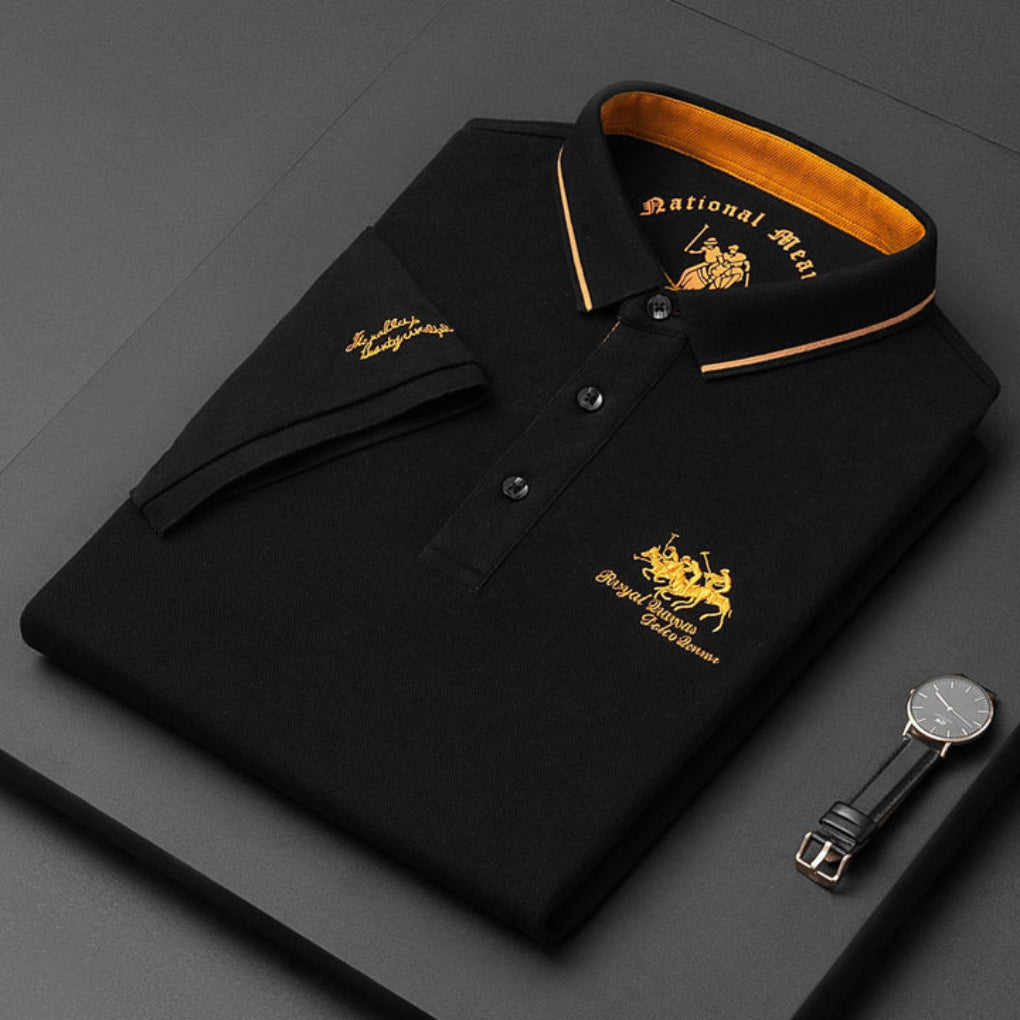 Casual poloshirt met knoopjes voor heren