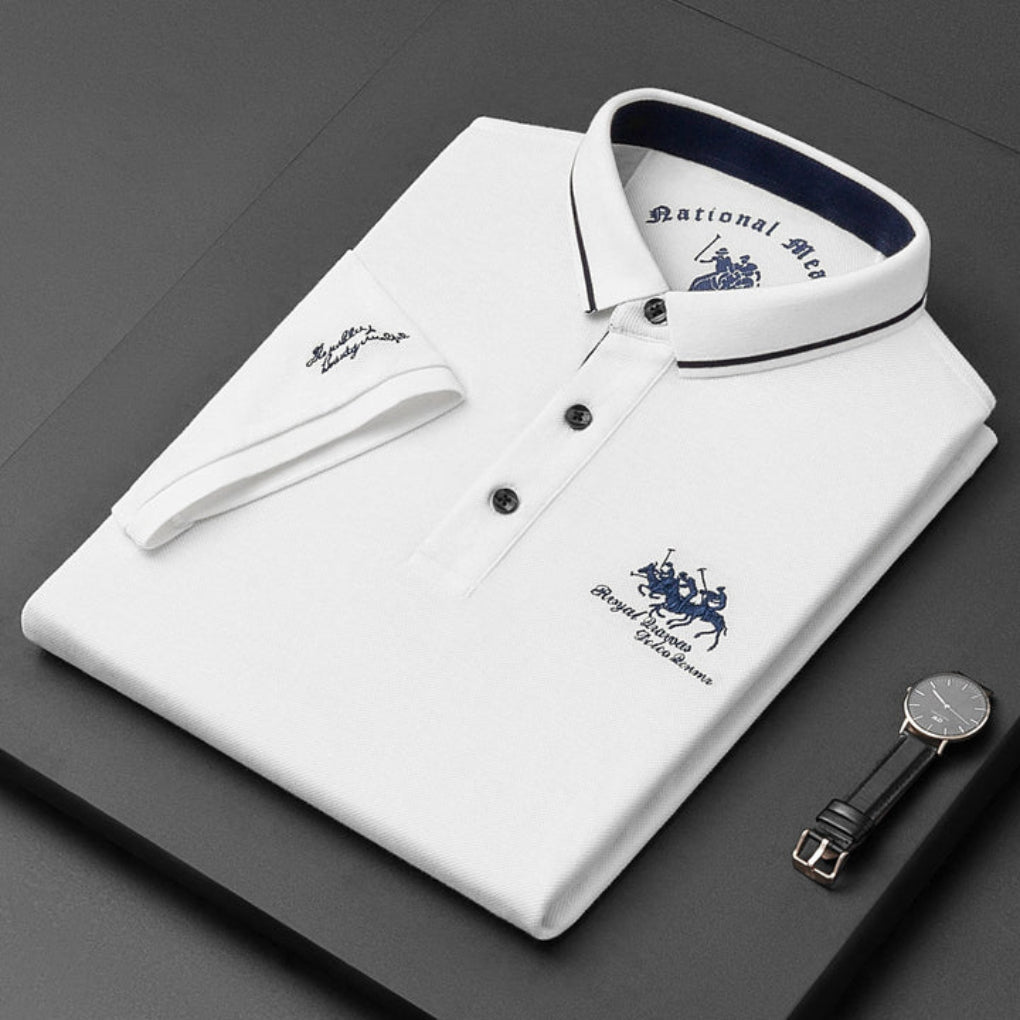 Casual poloshirt met knoopjes voor heren
