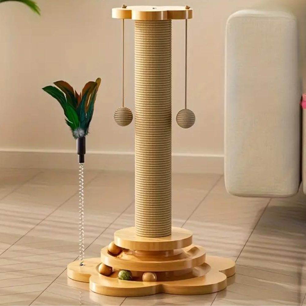 Exclusieve Houten Krabpaal voor Katten