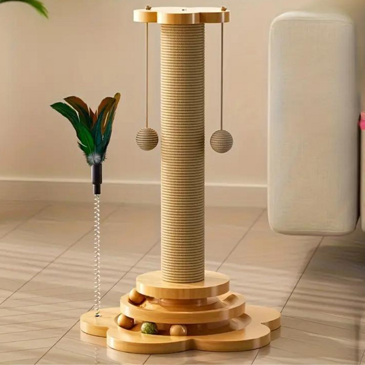 Exclusieve Houten Krabpaal voor Katten