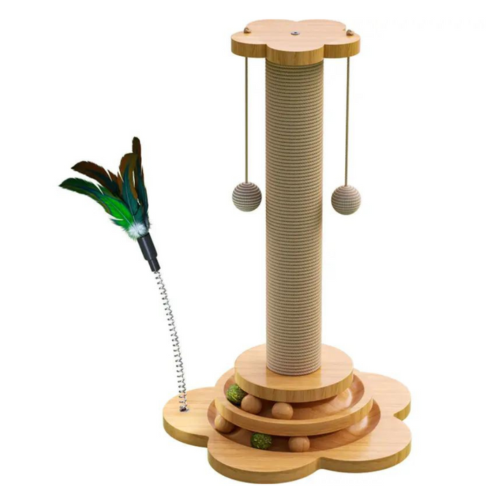 Exclusieve Houten Krabpaal voor Katten