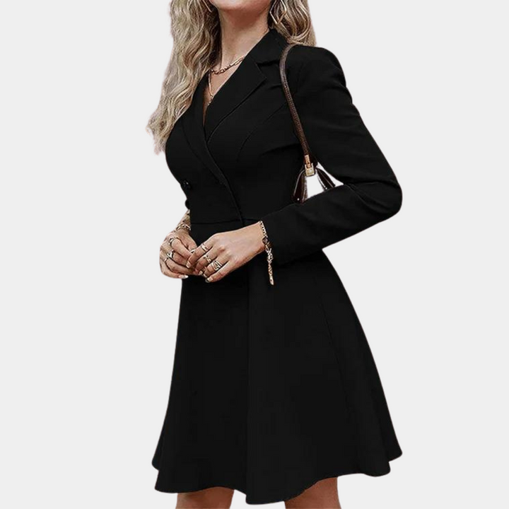 A-lijn Winterjas met Elegante Snit en Warme Stijl