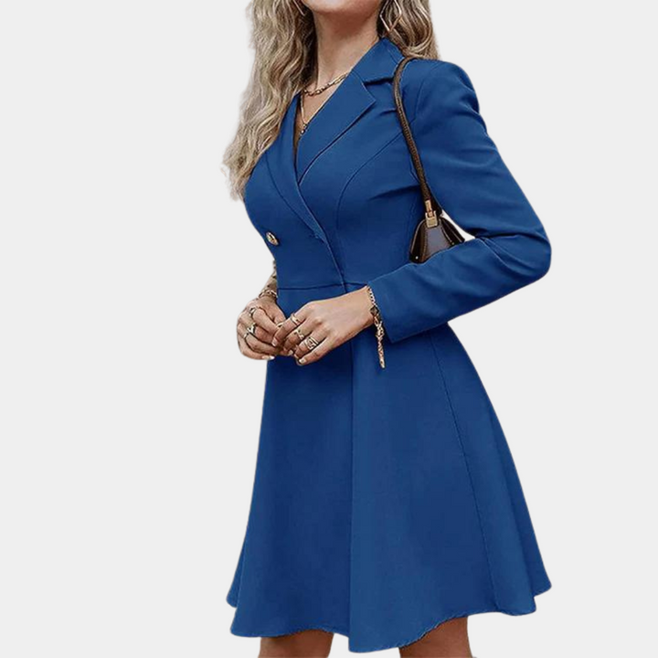 A-lijn Winterjas met Elegante Snit en Warme Stijl