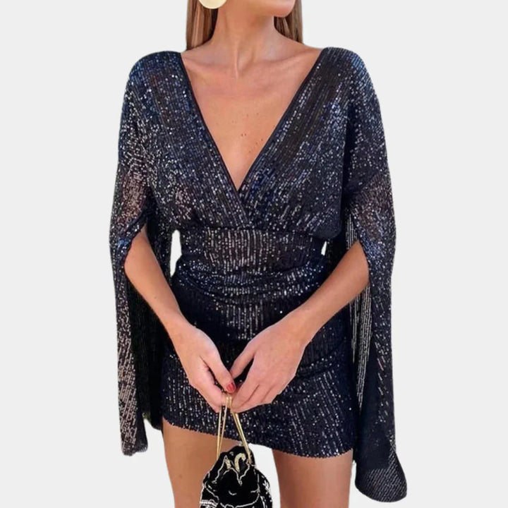 Glamour Jurk met Subtiele Glinstering en Elegante Pasvorm