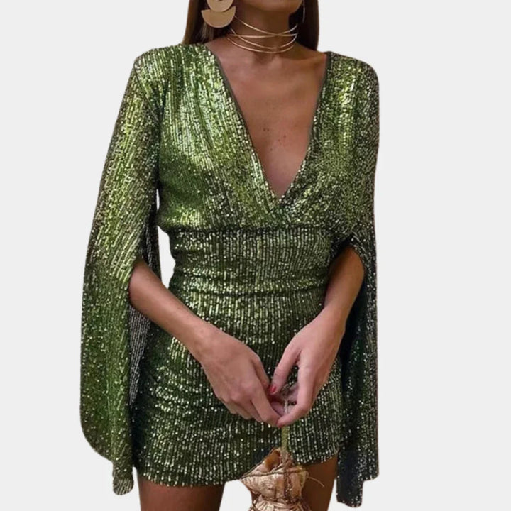 Glamour Jurk met Subtiele Glinstering en Elegante Pasvorm