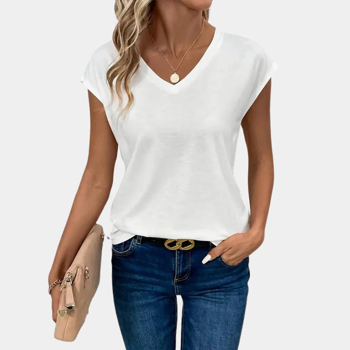 Casual Dames Top met V-Hals