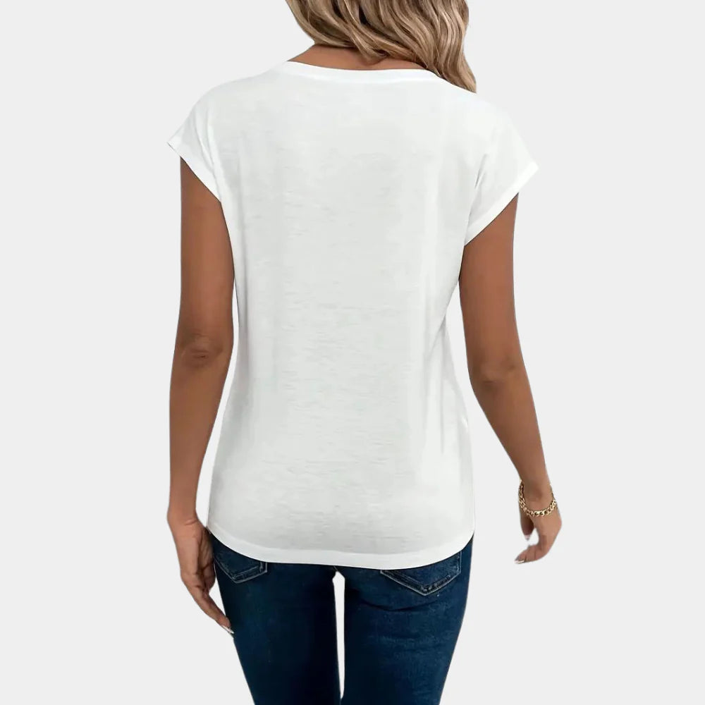Casual Dames Top met V-Hals