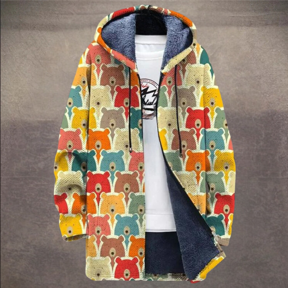 Retro Colorblock Vest voor Heren