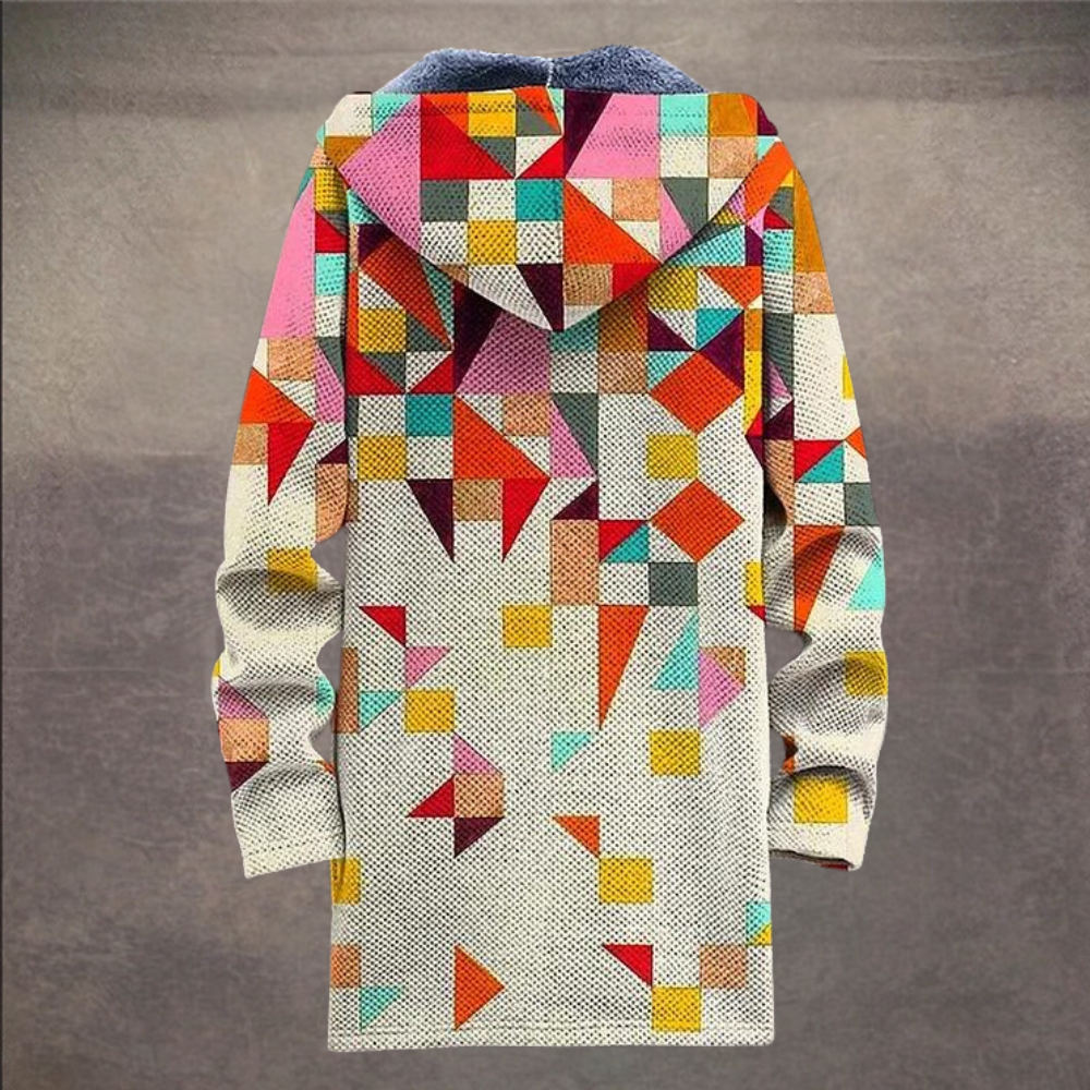 Retro Colorblock Vest voor Heren