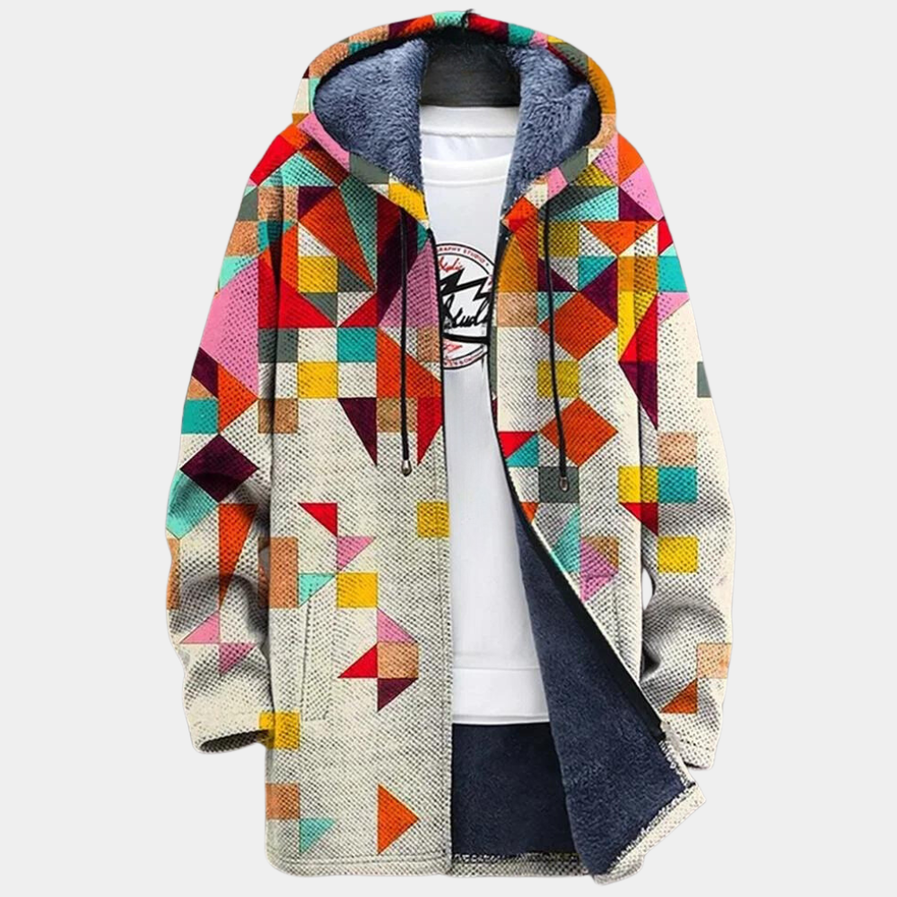 Retro Colorblock Vest voor Heren