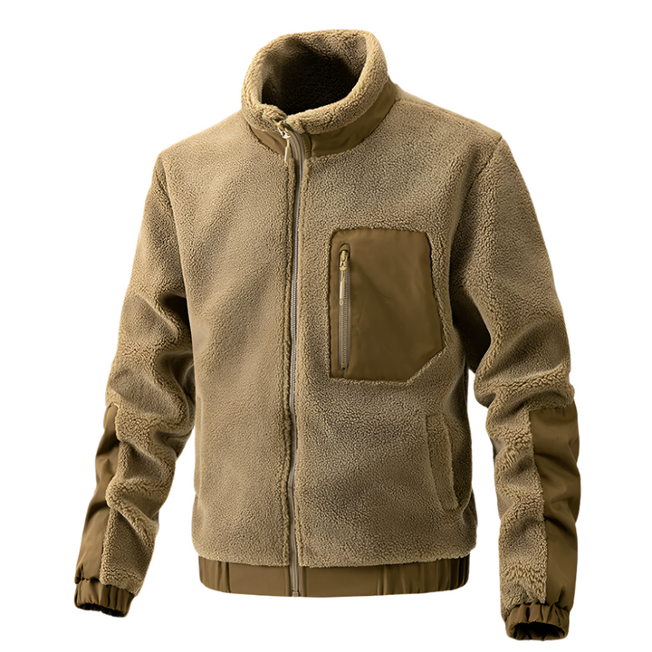 Heren Outdoor Fleecejack met Rits en Verstevigde Details