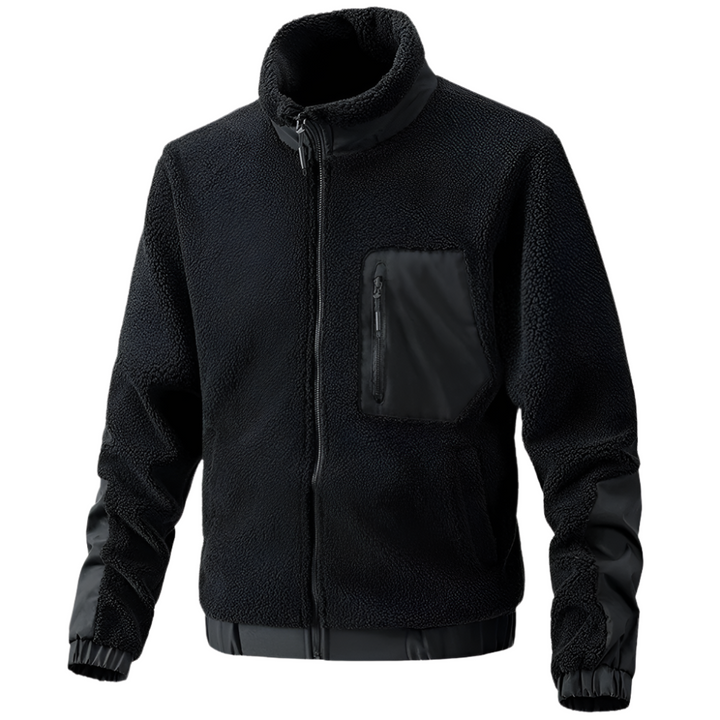 Heren Outdoor Fleecejack met Rits en Verstevigde Details