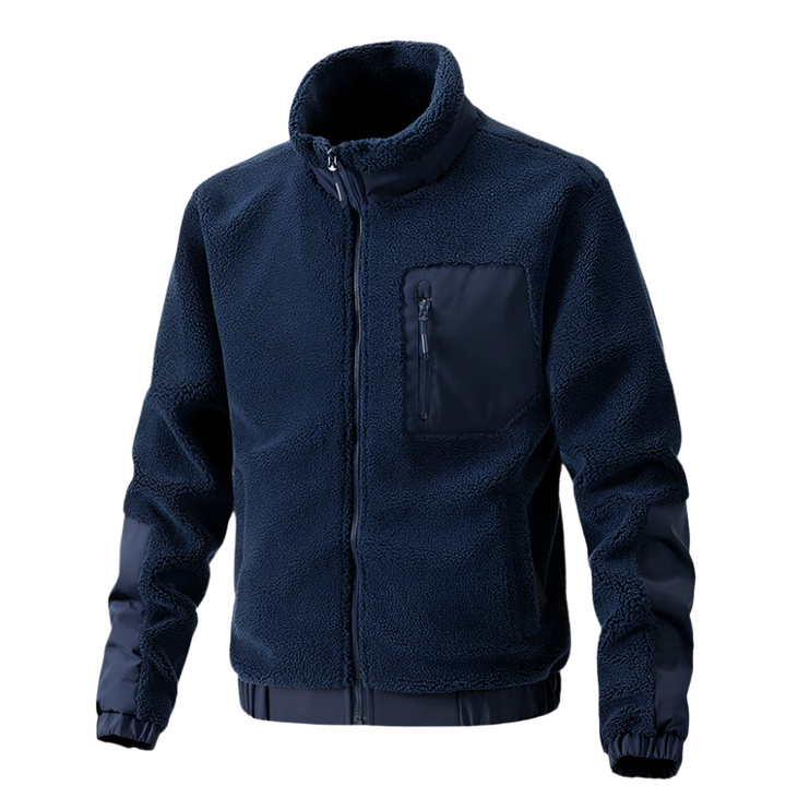 Heren Outdoor Fleecejack met Rits en Verstevigde Details