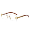 Ray - Randloze Vierkante Zonnebril met Gradient Lens