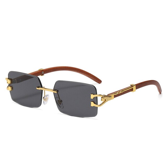 Ray - Randloze Vierkante Zonnebril met Gradient Lens