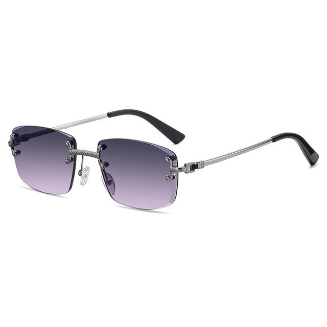 Ray - Randloze Vierkante Zonnebril met Gradient Lens