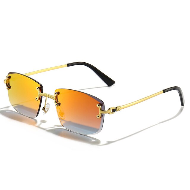 Ray - Randloze Vierkante Zonnebril met Gradient Lens
