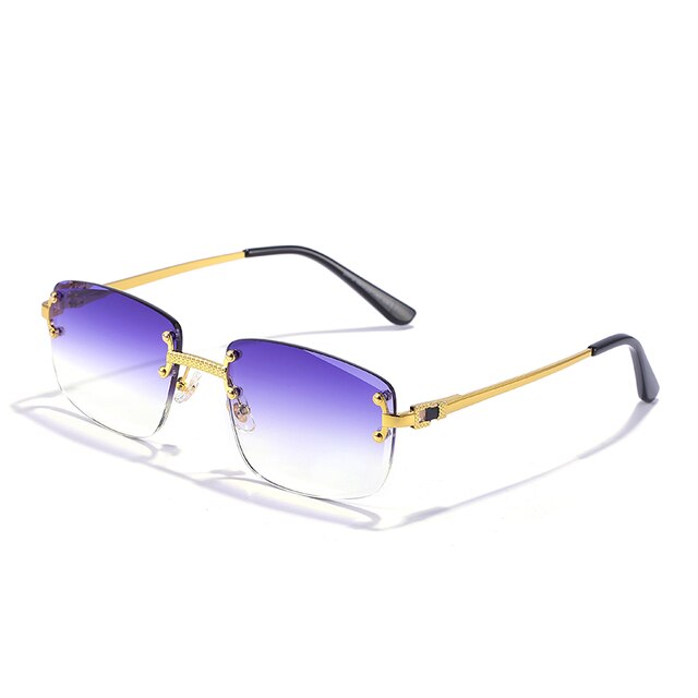 Ray - Randloze Vierkante Zonnebril met Gradient Lens