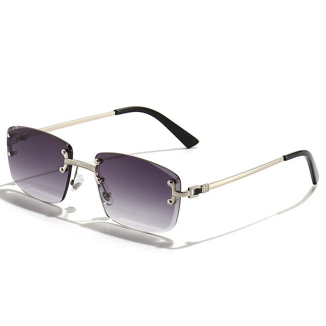 Ray - Randloze Vierkante Zonnebril met Gradient Lens