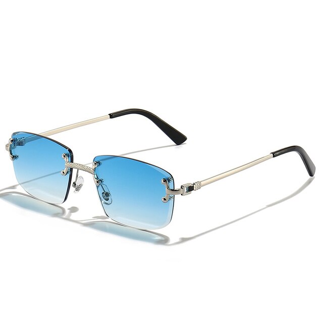 Ray - Randloze Vierkante Zonnebril met Gradient Lens