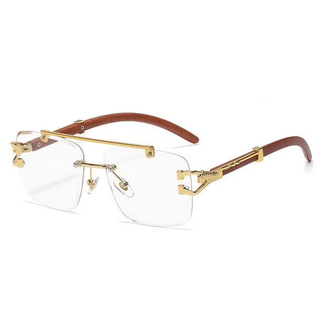 Ray - Randloze Vierkante Zonnebril met Gradient Lens
